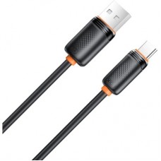 Дата кабель USB 2.0 AM to USB-C 1.0m 3A black XO (NB302-AC.black) - Фото