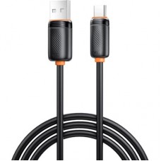 Дата кабель USB 2.0 AM to USB-C 2.0m 3A black XO (NB302-AC-2.black) - Фото