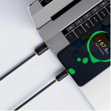 Дата кабель USB 2.0 AM to USB-C 2.0m 3A black XO (NB302-AC-2.black) - Фото