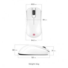 Мышка Zowie S2DW Wireless White (9H.N4NBE.A3E) - Фото