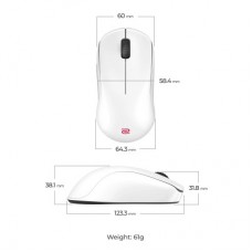 Мышка Zowie U2DW Wireless White (9H.N4PBE.A3E) - Фото