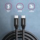 Дата кабель USB-C to USB-C 3.0m v3.2 Gen 1 PD 60W 3A black AXAGON (BUCM3-CM30AB) Дата кабель USB-C to USB-C 3.0m v3.2 Gen 1 PD 60W 3A black AXAGON (BUCM3-CM30AB)