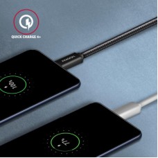 Дата кабель USB-C to USB-C 3.0m v3.2 Gen 1 PD 60W 3A black AXAGON (BUCM3-CM30AB) - Фото