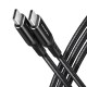Дата кабель USB-C to USB-C 3.0m v3.2 Gen 1 PD 60W 3A black AXAGON (BUCM3-CM30AB)