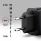 Зарядное устройство AXAGON 1xUSB-C PD67W + 1xUSB QC4+ PPS display gray (ACU-PQ67D)
