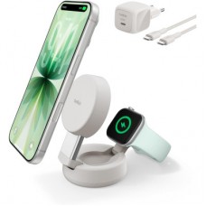 Зарядное устройство Belkin UltraCharge Pro 2-in-1 Convertible Mag (WIZ043KQSD)