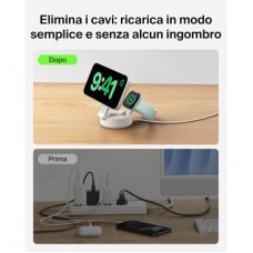 Зарядний пристрій Belkin UltraCharge Pro 2-in-1 Convertible Mag (WIZ043KQSD) - Фото