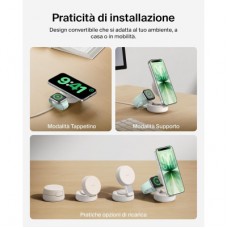 Зарядний пристрій Belkin UltraCharge Pro 2-in-1 Convertible Mag (WIZ043KQSD) - Фото