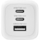 Зарядное устройство Belkin 2xUSB-C + 1xUSB PD70W PPS GaN white (WCH018HQWH) Зарядное устройство Belkin 2xUSB-C + 1xUSB PD70W PPS GaN white (WCH018HQWH)