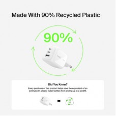 Зарядное устройство Belkin 2xUSB-C + 1xUSB PD70W PPS GaN white (WCH018HQWH) - Фото
