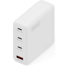 Зарядное устройство Digitus 3xUSB-C + 1xUSB PD140W GaN white (DA-10305)