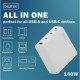 Зарядное устройство Digitus 3xUSB-C + 1xUSB PD140W GaN white (DA-10305) Зарядное устройство Digitus 3xUSB-C + 1xUSB PD140W GaN white (DA-10305)