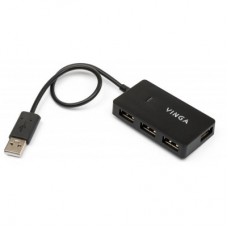 Концентратор Vinga USB2.0 to 4*USB2.0 HUB (VHA2A4N) - Фото