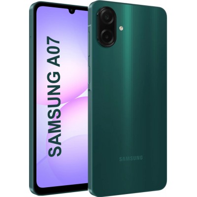 Бюджетний смартфон Samsung Galaxy A07 4/128Gb, процесор Helio G99, Green (самсунг а07)