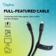 Дата кабель USB-C to USB-C 0.5m USB4 2.0 80G 240W 16K silicone black Digitus (AK-300350-005-S) Дата кабель USB-C to USB-C 0.5m USB4 2.0 80G 240W 16K silicone black Digitus (AK-300350-005-S)