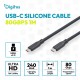 Дата кабель USB-C to USB-C 0.5m USB4 2.0 80G 240W 16K silicone black Digitus (AK-300350-005-S) Дата кабель USB-C to USB-C 0.5m USB4 2.0 80G 240W 16K silicone black Digitus (AK-300350-005-S)