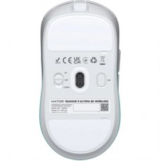 Мышка Hator Quasar 3 Ultima 8K Wireless/Bluetooth/USB White/Mint (HTM761) - Фото