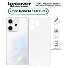 Чехол для мобильного телефона BeCover Anti-Shock Oppo Reno14 / 14FS 5G Clear (713816) - Фото