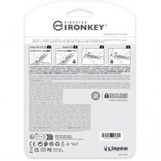 USB флеш накопитель Kingston 128GB IronKey Keypad 200 Type-C Encrypted Blue USB 3.2 (IKKP200C/128GB) USB флеш накопитель Kingston 128GB IronKey Keypad 200 Type-C Encrypted Blue USB 3.2 (IKKP200C/128GB) - Фото
