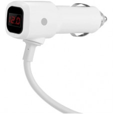 Зарядний пристрій HOCO 2xUSB 10.5 W + 3x car socket silver (6957531050896) - Фото