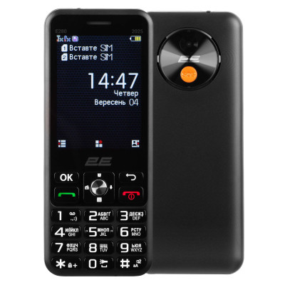 Мобильный телефон 2E E280 2025 Black + Батарея (794300868957)