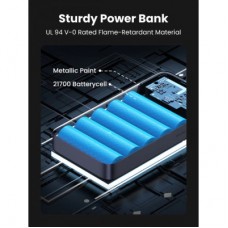Батарея універсальна Ugreen 20000 mAh 100 W PD, QC, USB-A, 2xUSB-C Grey (PB720) (25188) - Фото