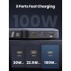 Батарея універсальна Ugreen 20000 mAh 100 W PD, QC, USB-A, 2xUSB-C Grey (PB720) (25188)