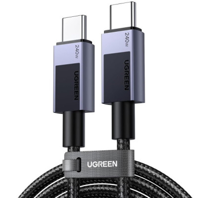 Дата кабель USB-C to USB-C 1.0m 240W 480Mbps black Ugreen (45067)