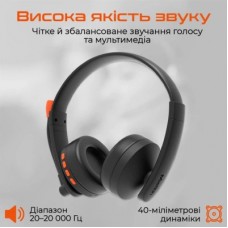Наушники Meetion BTH003MIC Black/Orange (MT-BTH003MIC-A) - Фото