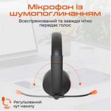 Наушники Meetion BTH003MIC Black/Orange (MT-BTH003MIC-A) - Фото