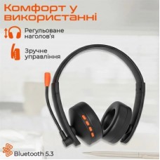 Наушники Meetion BTH003MIC Black/Orange (MT-BTH003MIC-A) - Фото