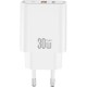 Зарядное устройство XO 1xUSB 22.5W + 1xUSB-C PD30W white (CE42.white)