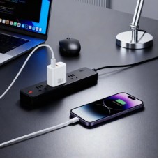 Зарядний пристрій XO 1xUSB 22.5 W + 1xUSB-C PD30W white (CE42.white) - Фото