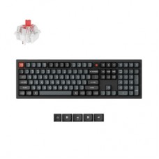Клавіатура Keychron V6 8K Keychron Super Red Switch RGB USB UA Black (V6W-D1-UA) - Фото