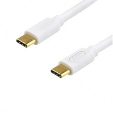 Дата кабель USB-C to USB-C 1.8m 60W 3A QC 3.0 white Atcom (AT-C18)