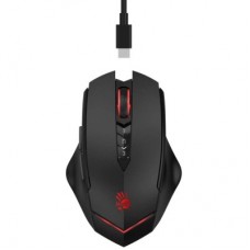 Мышка A4Tech Bloody R80 Plus Wireless/USB Black Skull (4711421003018) - Фото