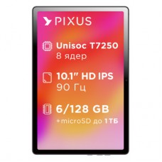 Планшет Pixus Line NEW 10.1" 6/128GB LTE metal, graphite (4897058532340) - Фото