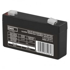 Батарея к ИБП EMOS B9651 AGM 6V 1.3Ah fast 4,7mm (B9651) - Фото