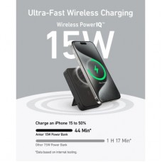 Батарея універсальна Anker 10000 mAh MagGo Qi2/15W + USB-C PD 27 W Black (A1654G11) - Фото