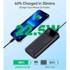 Батарея универсальная Choetech 20000mAh, PD/22.5W, QC/3.0, AFC Samsung, LED (B729) - Фото
