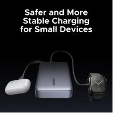 Батарея універсальна Ugreen 20000 mAh 67W Cable Space gray (U_55996B) - Фото