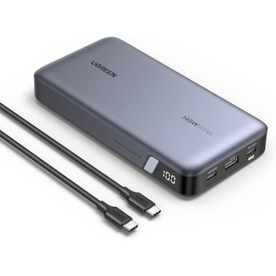 Батарея універсальна Ugreen 25000 mAh 145W Fast Charging Space Gray (U_90597A)