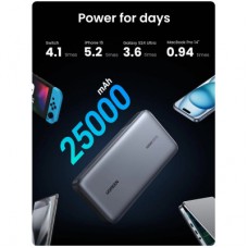 Батарея універсальна Ugreen 25000 mAh 145W Fast Charging Space Gray (U_90597A) - Фото