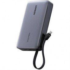 Батарея універсальна Ugreen 20000 mAh 145W Fast Charging Cable Space gray (U_55992B) - Фото