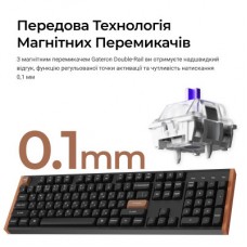 Клавіатура Keychron K10 HE Magnetic Switch RGB UA Black (K10H-F1-UA) - Фото
