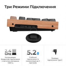 Клавіатура Keychron K10 HE Magnetic Switch RGB UA Black (K10H-F1-UA) - Фото