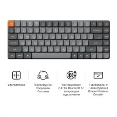 Клавіатура Keychron K3 Max Gateron Brown Switch RGB UA Black (K3M-H3-UA) - Фото
