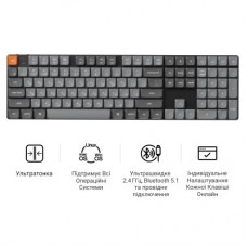 Клавіатура Keychron K5 Max Gateron Brown Switch RGB UA Black (K5M-H3-UA) - Фото