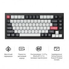 Клавиатура Keychron Q1 HE Magnetic Switch RGB UA Black (Q1H-M1-UA) - Фото