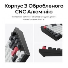 Клавиатура Keychron Q1 HE Magnetic Switch RGB UA Black (Q1H-M1-UA) - Фото